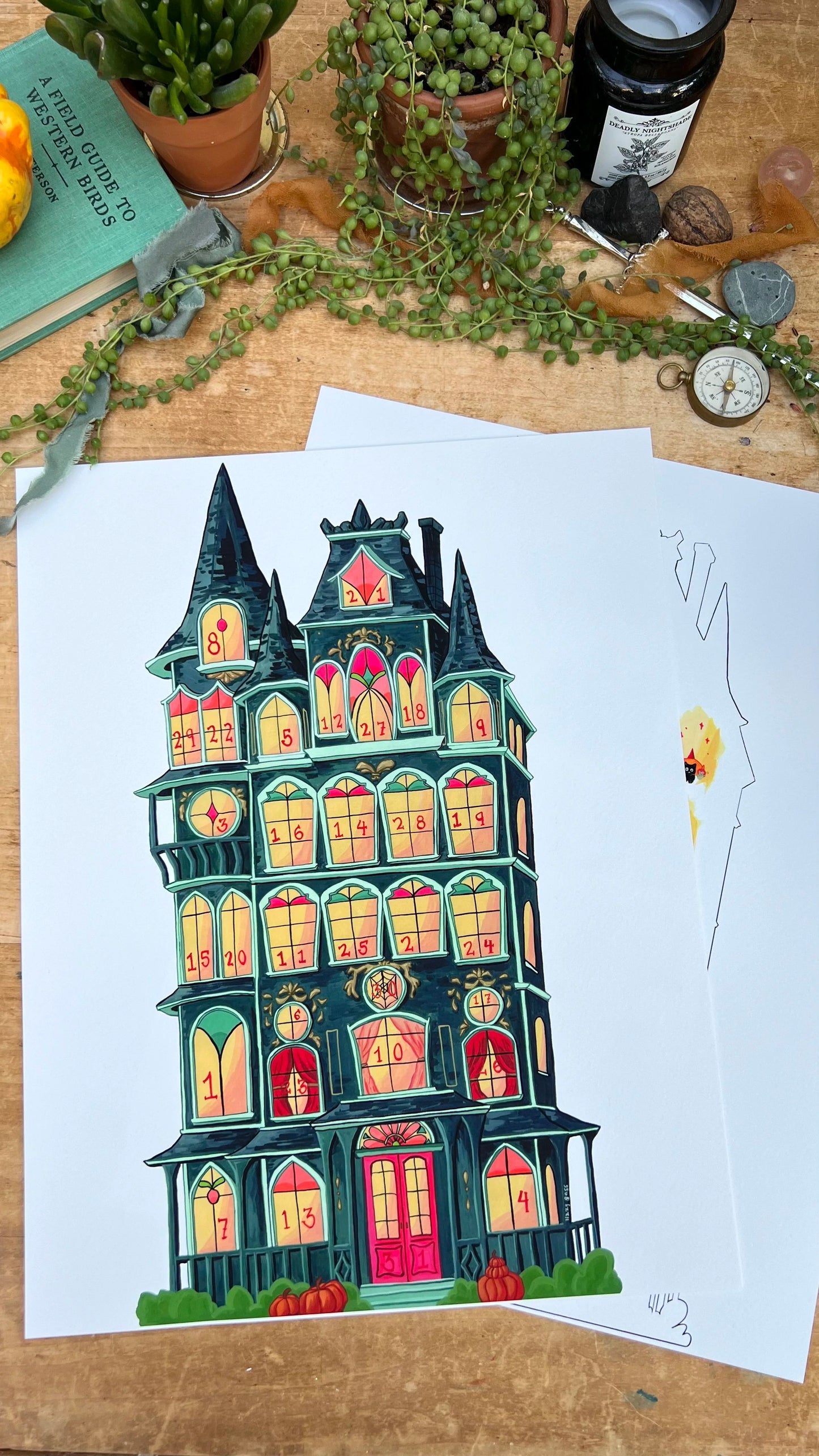 Haunted Halloween Advent Calendar Kit