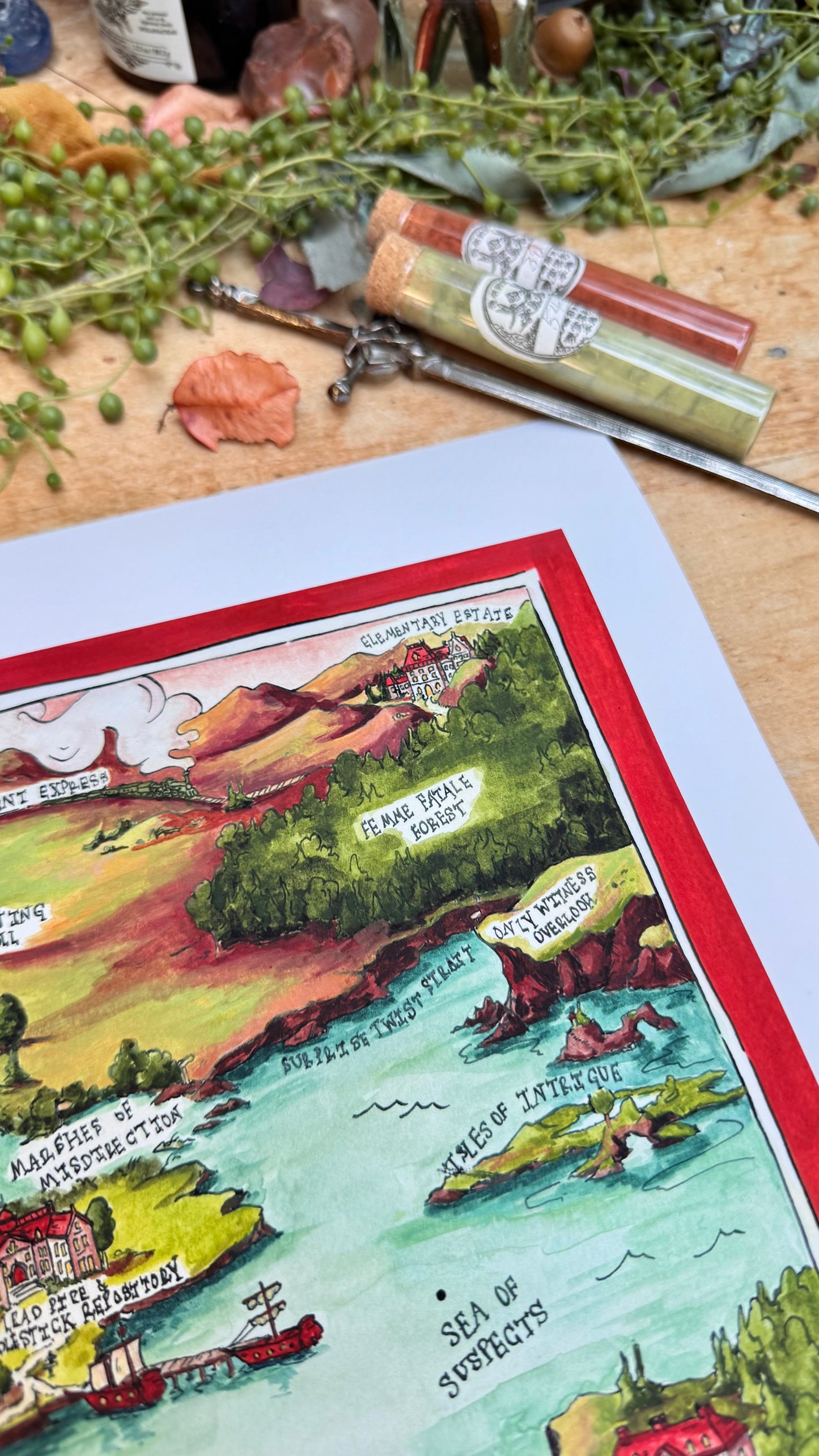Dubious Map of Mystery Print