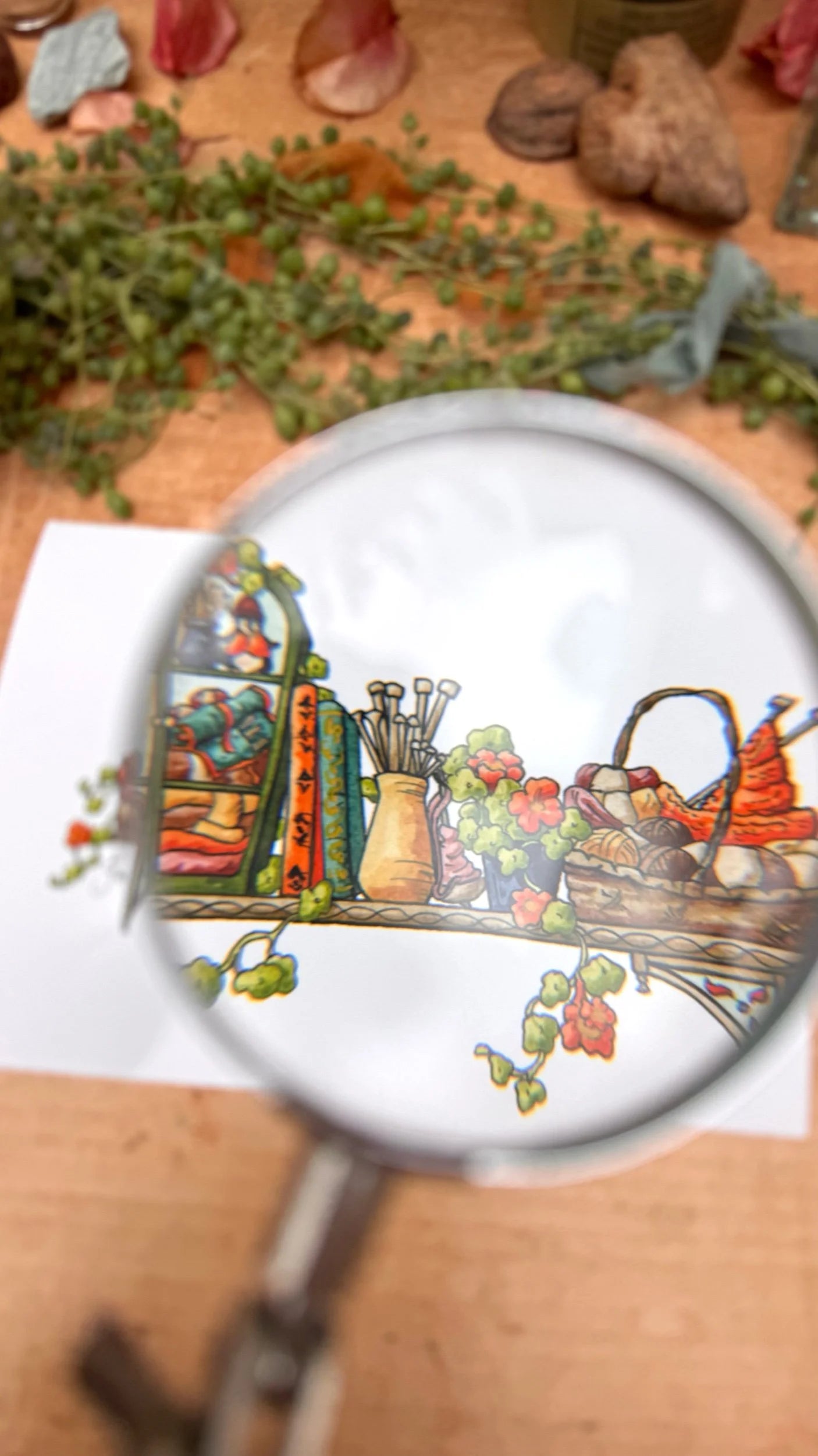 The Mini Fiber Artist's Shelf Giclée Print
