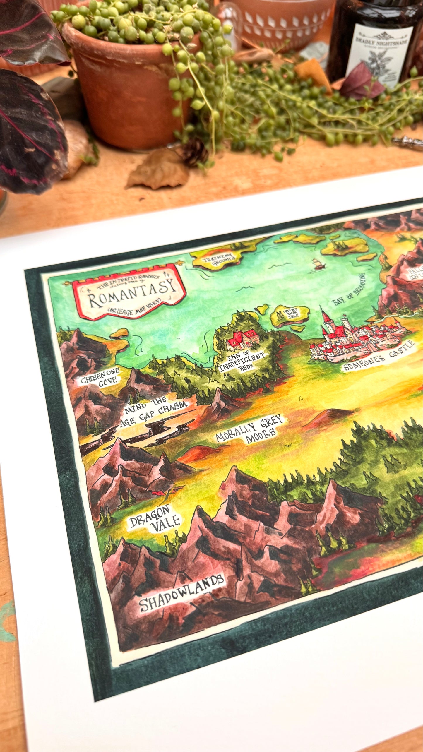 Dubious Map of Romantasy Print