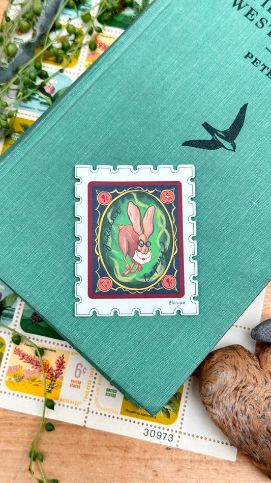 Jackrabbit Express Stamp Sticker