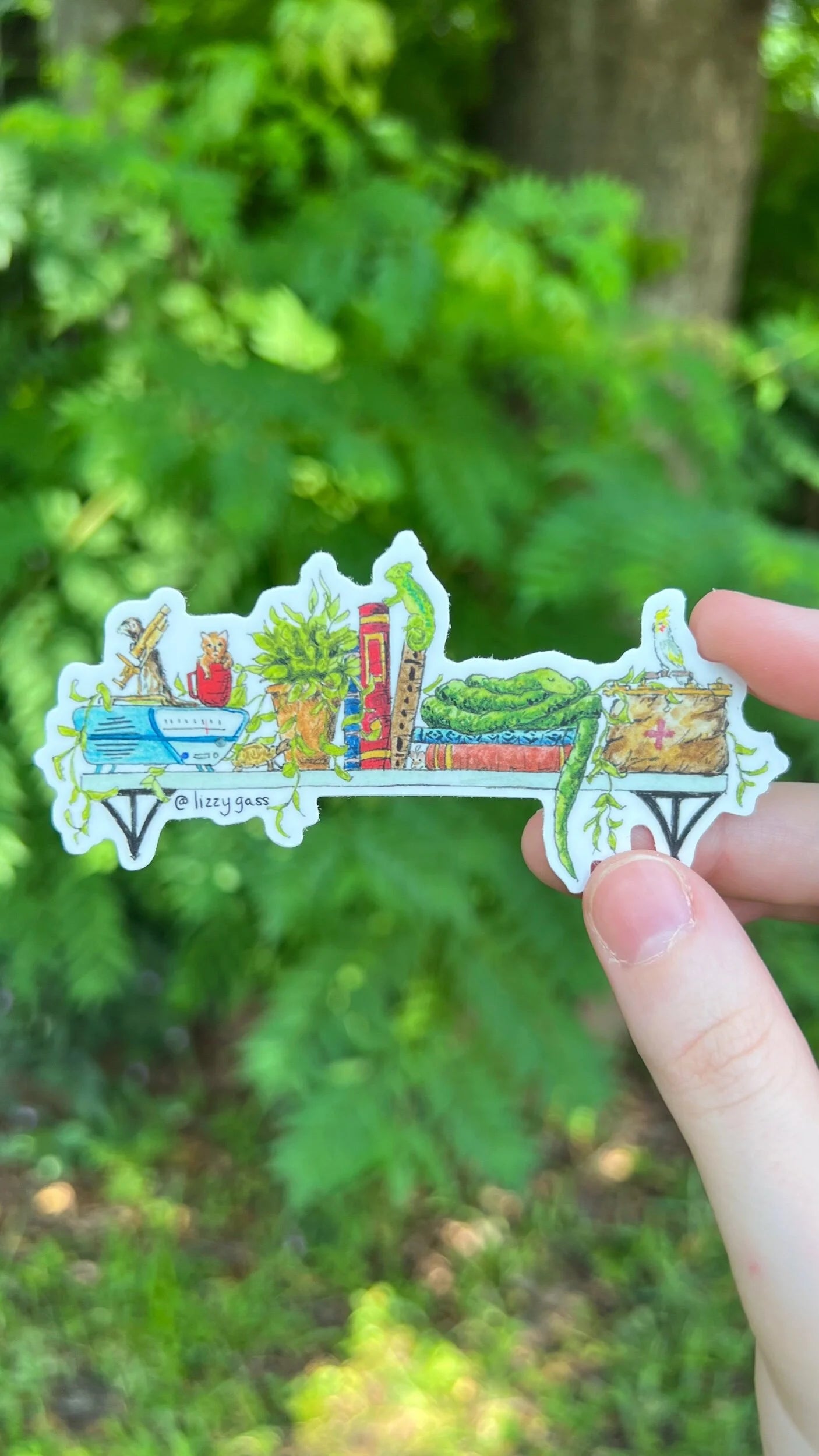 The Mini Veterinarian's Shelf Sticker
