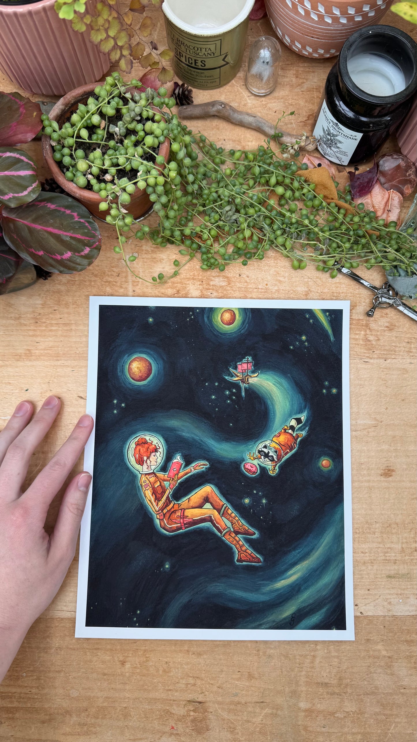Reading Transports You: Sci-Fi Giclée Print