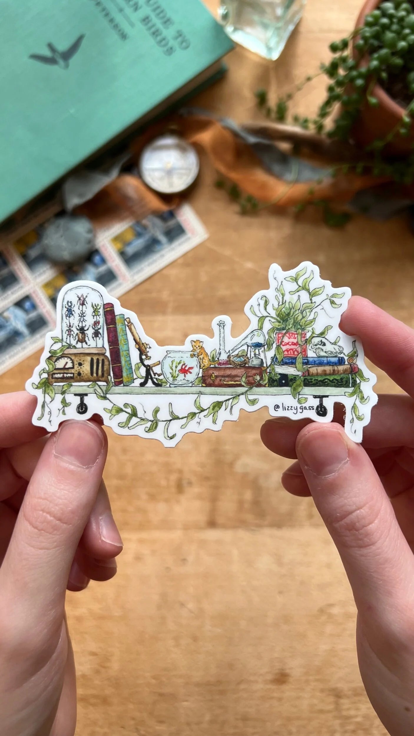 The Mini Biologist's Shelf Sticker