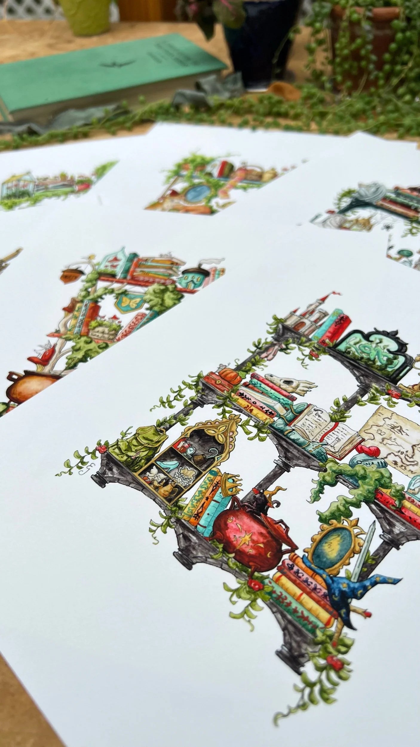Witches Shelves Giclée Print Bundle, Vol. 2