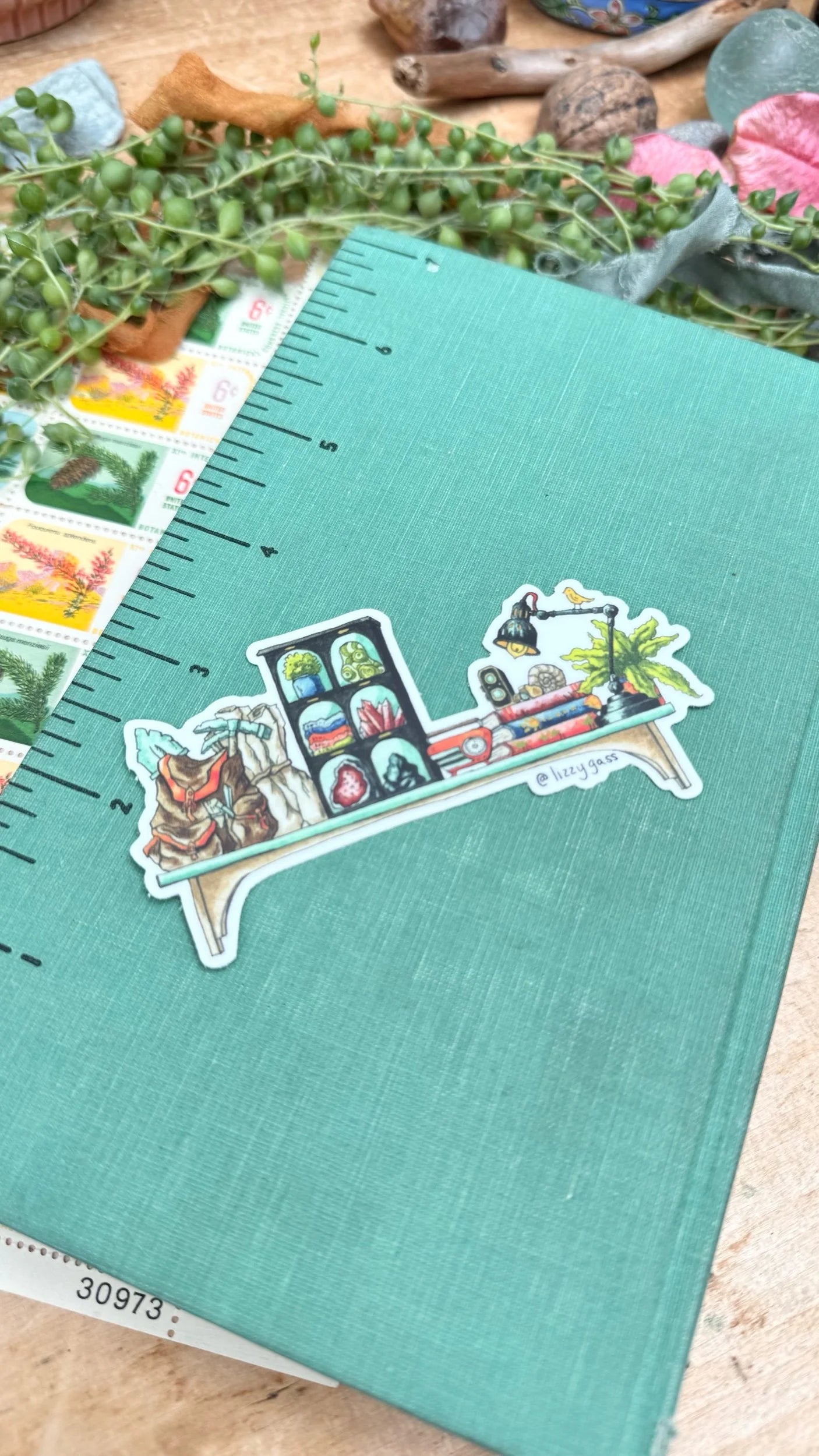 The Mini Geologist's Shelf Sticker