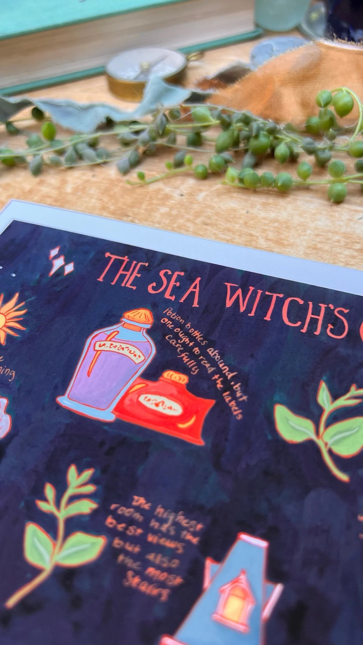 The Sea Witch's Cottage Field Report Giclée Print