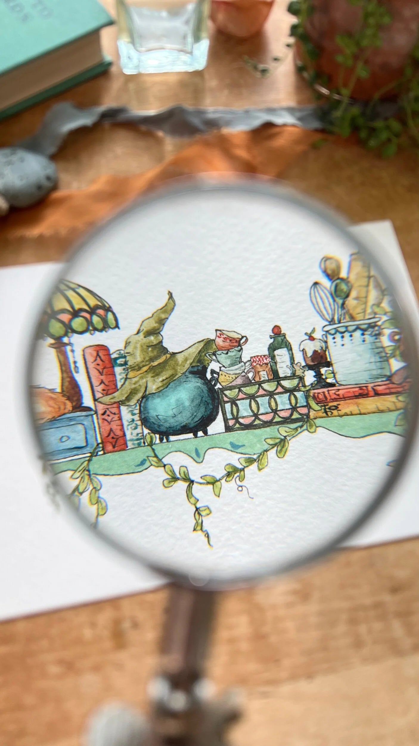 The Mini Kitchen Witch's Shelf Giclée Print