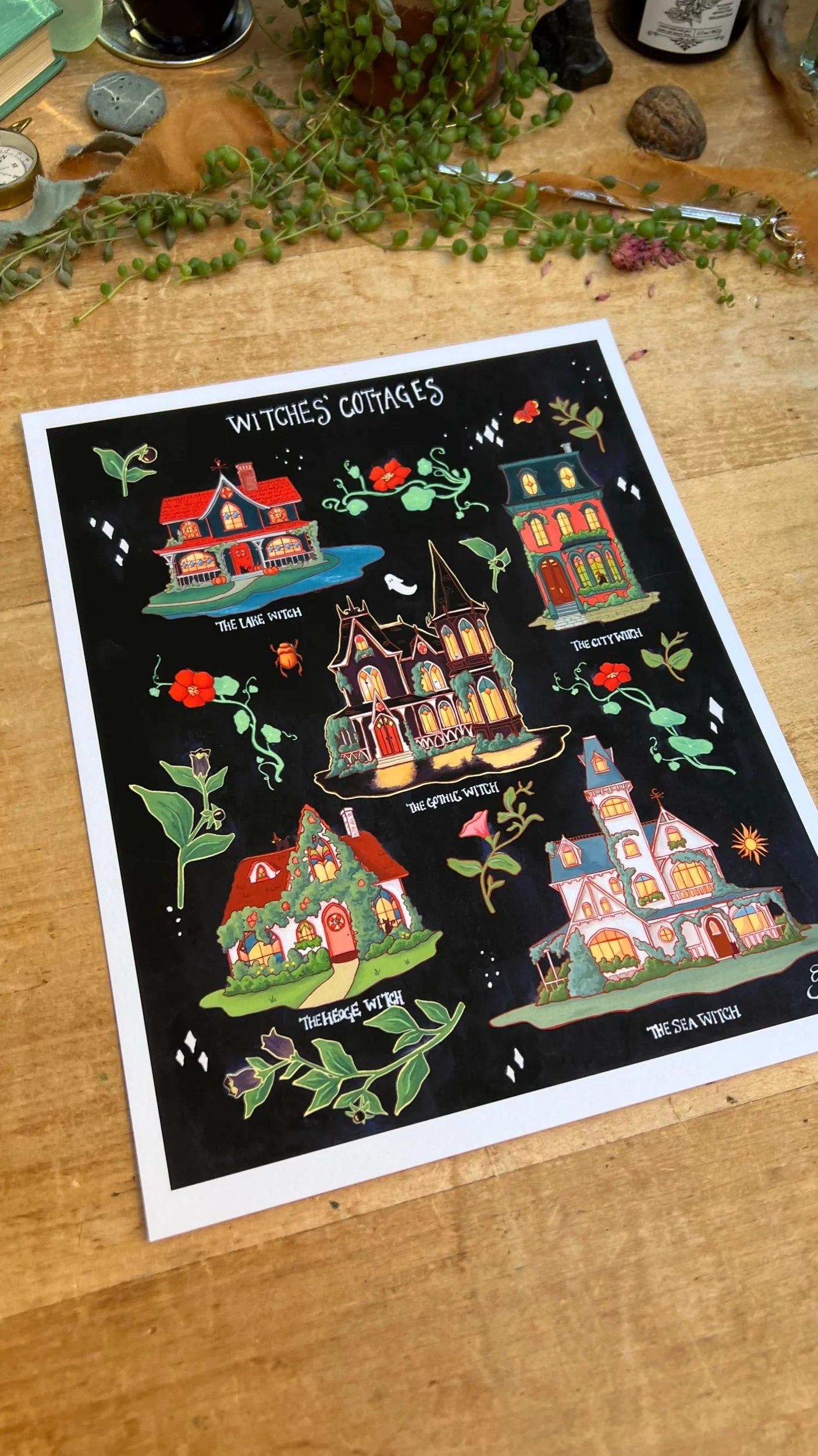 Witches' Cottages Field Report Giclée Print