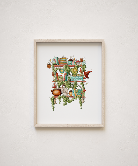 The Fairy Witch's Shelves Giclée Print