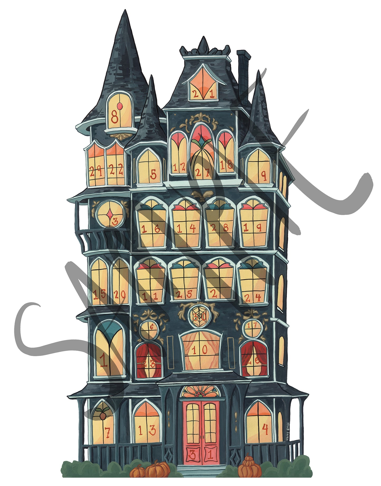 Haunted Halloween Advent Calendar Kit