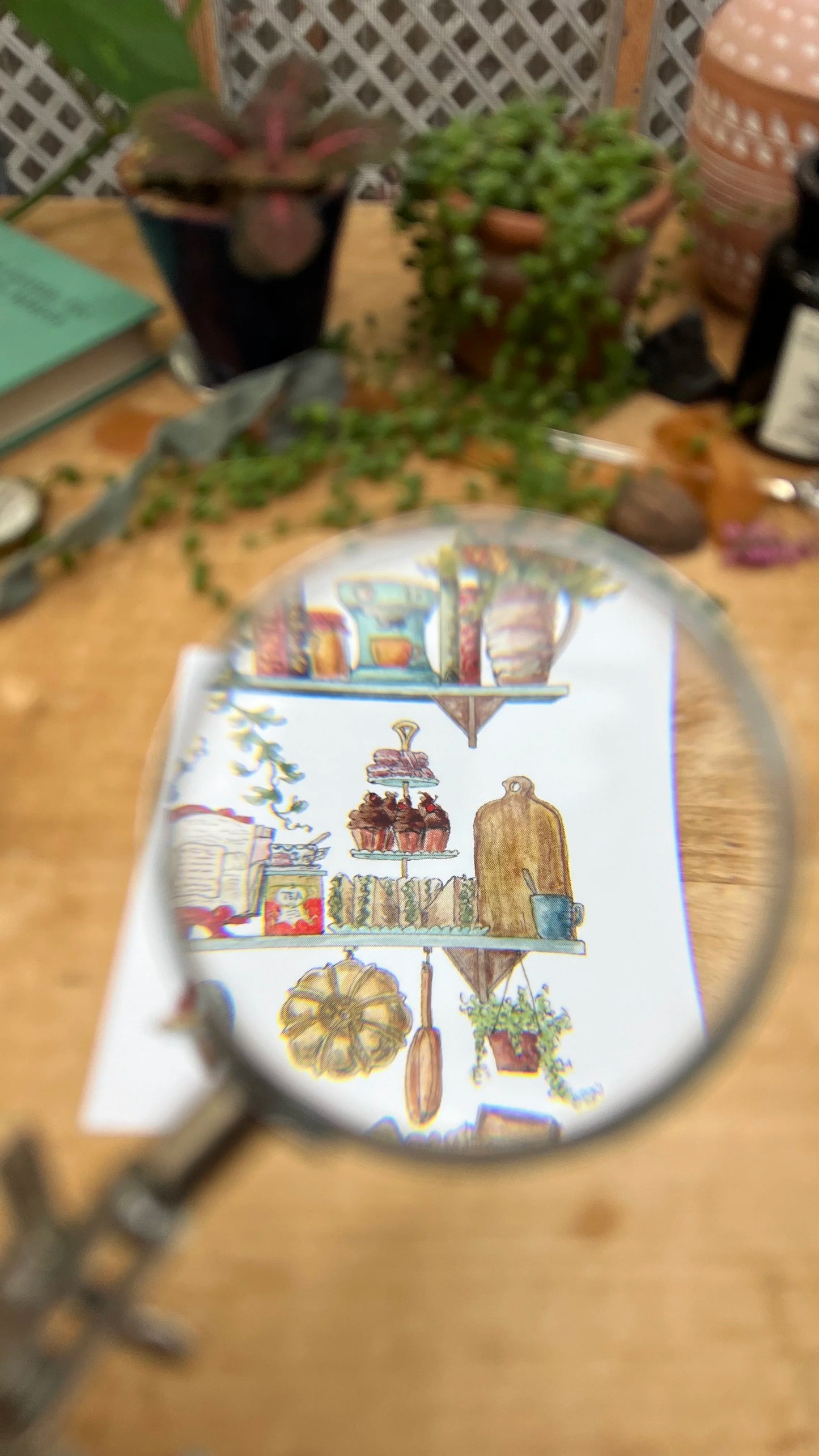 The Baker's Shelves Postcard