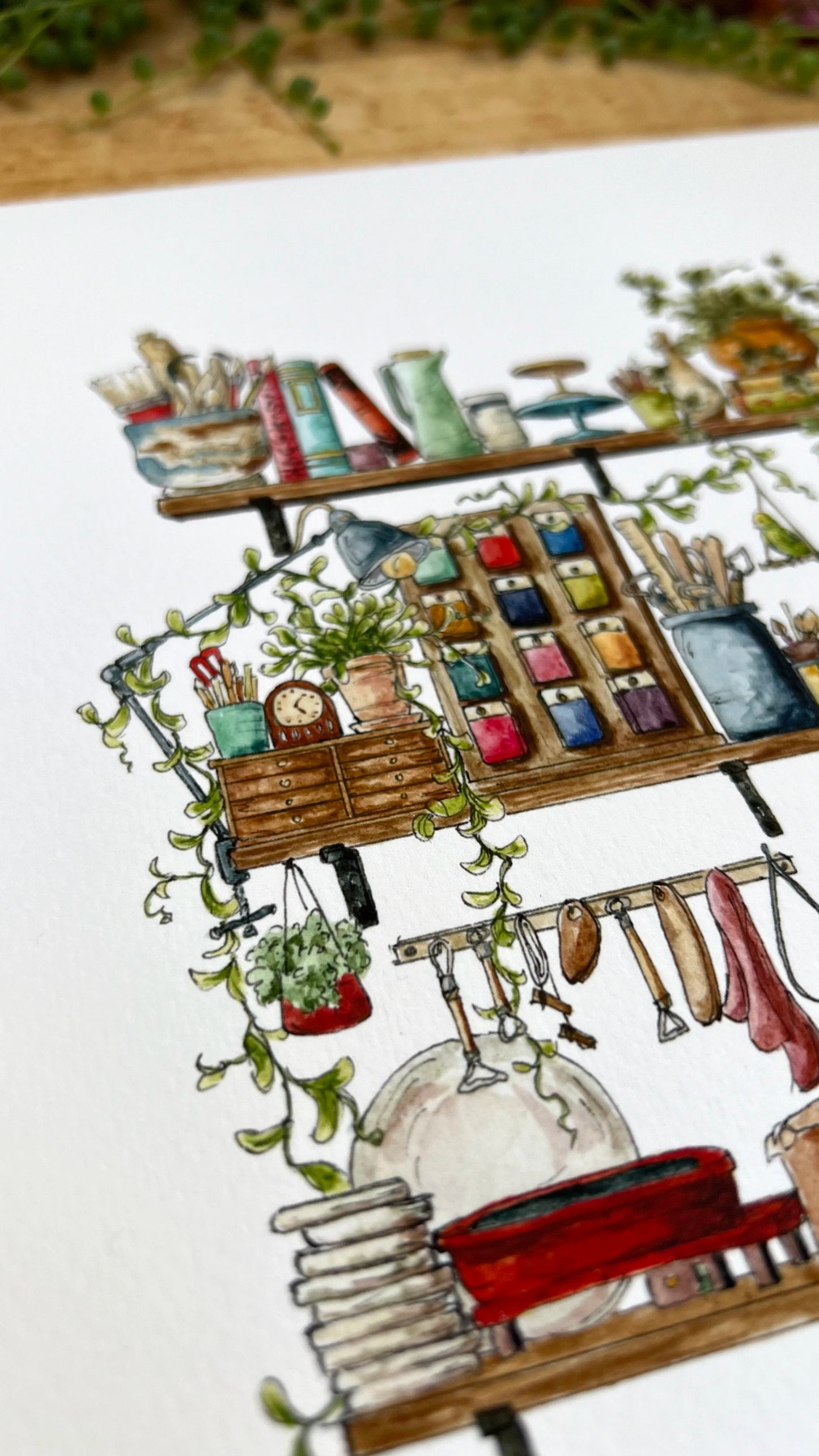 The Potter's Shelves Giclée Print