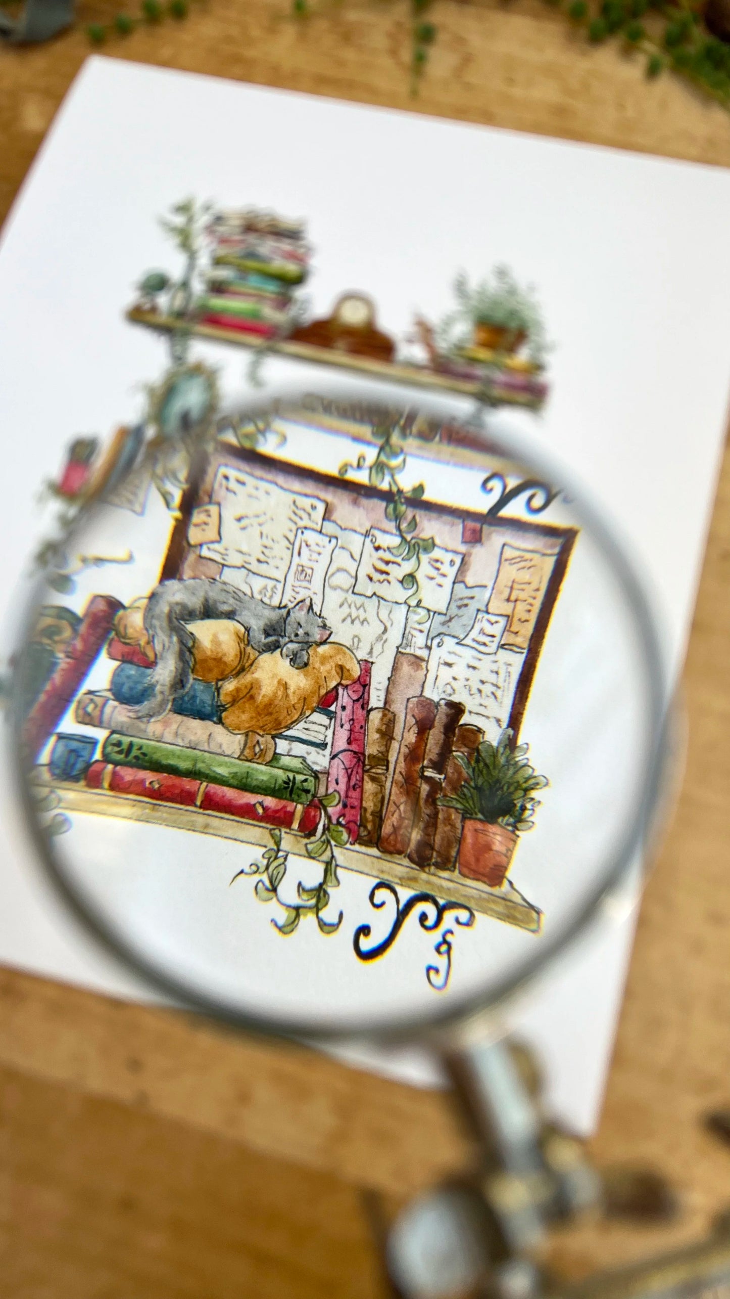 The Writer's Shelves Giclée Print
