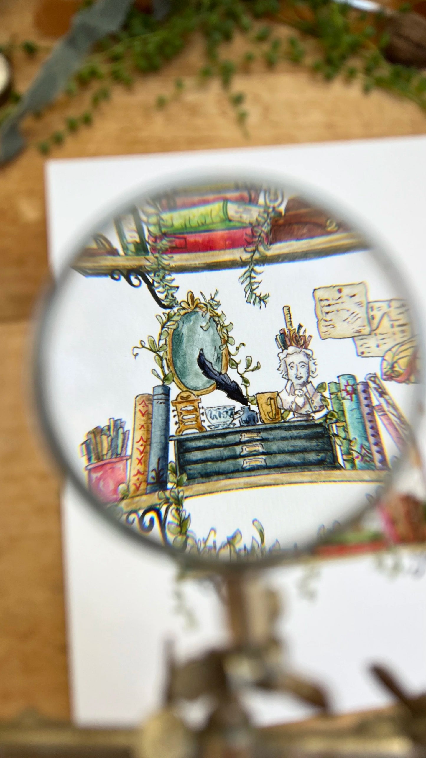 The Writer's Shelves Giclée Print