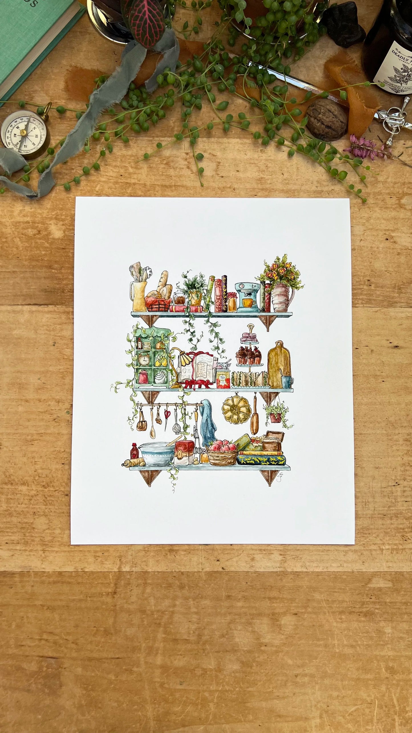 The Baker's Shelves Giclée Print