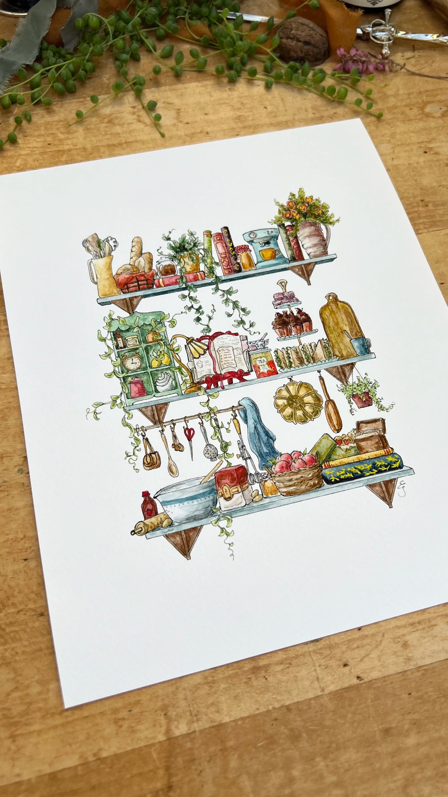 The Baker's Shelves Giclée Print