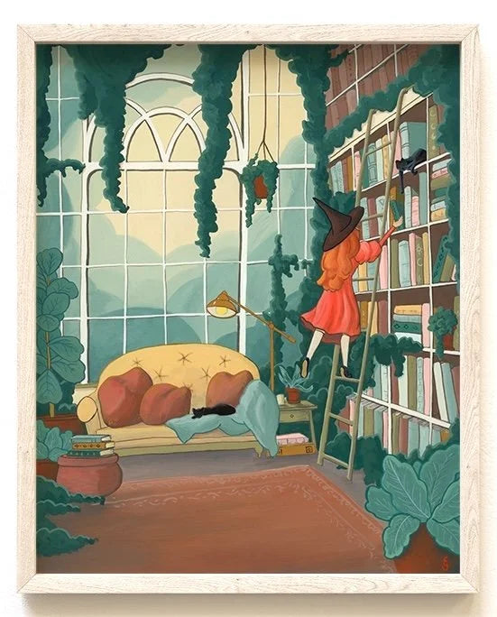Library Ladder Print