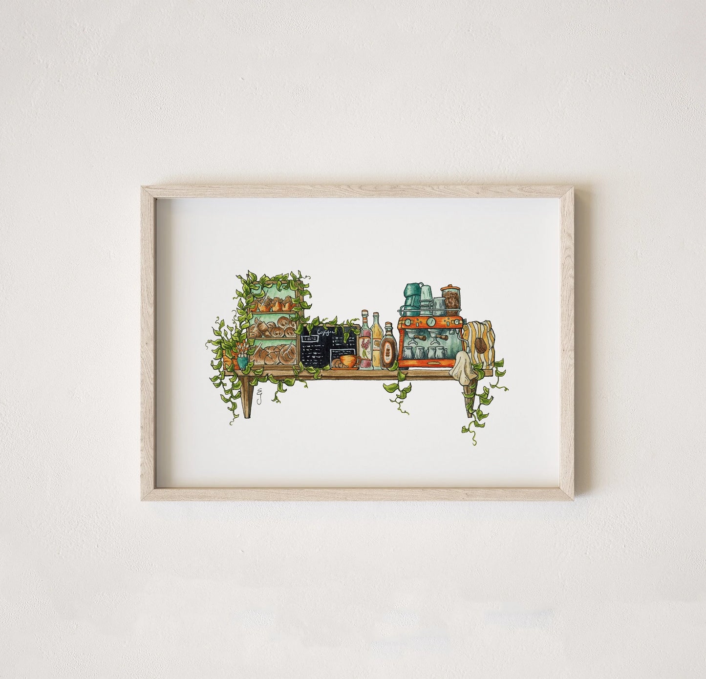 The Mini Barista's Shelf Giclée Print