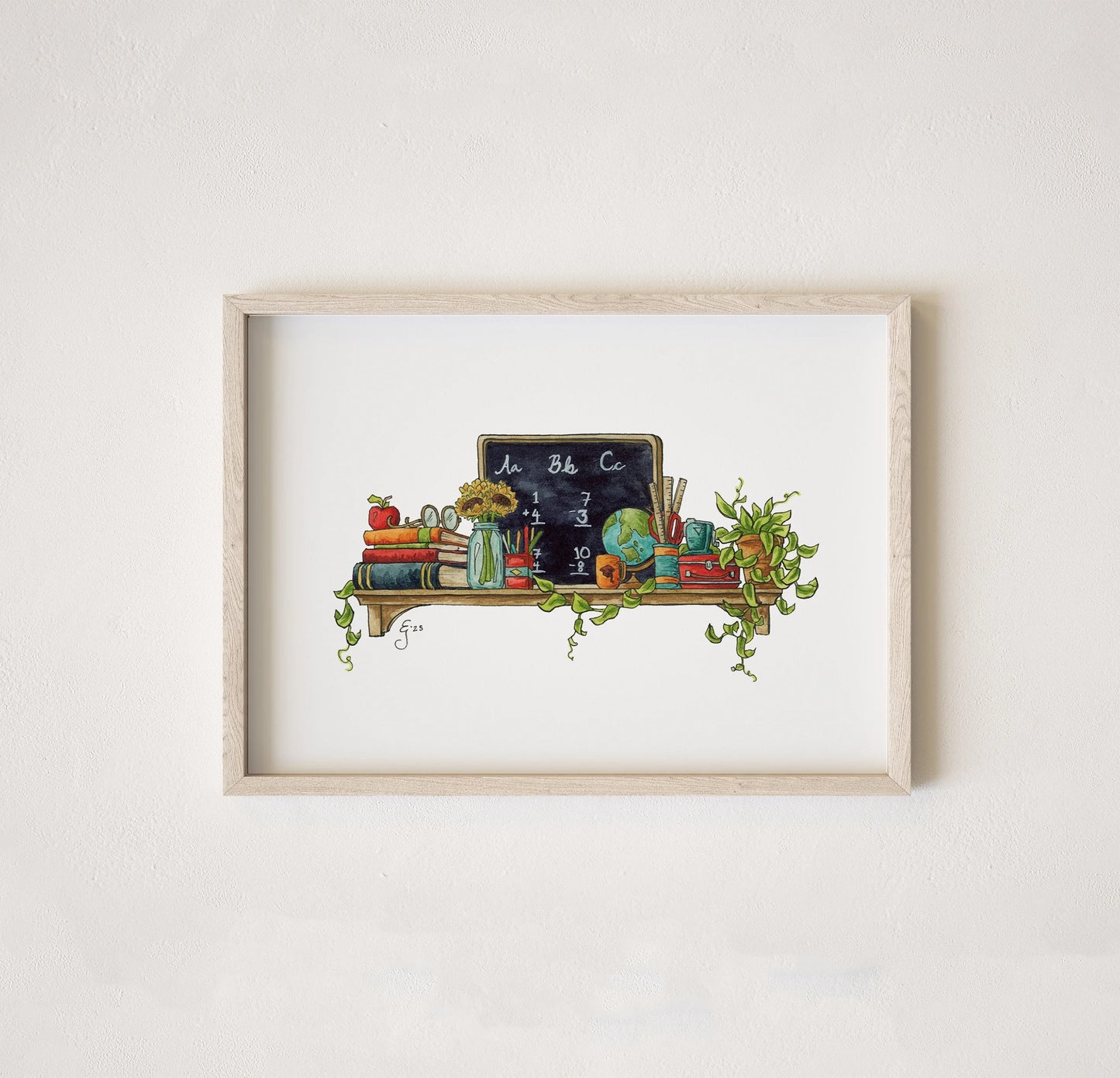 The Mini Teacher's Shelf Giclée Print