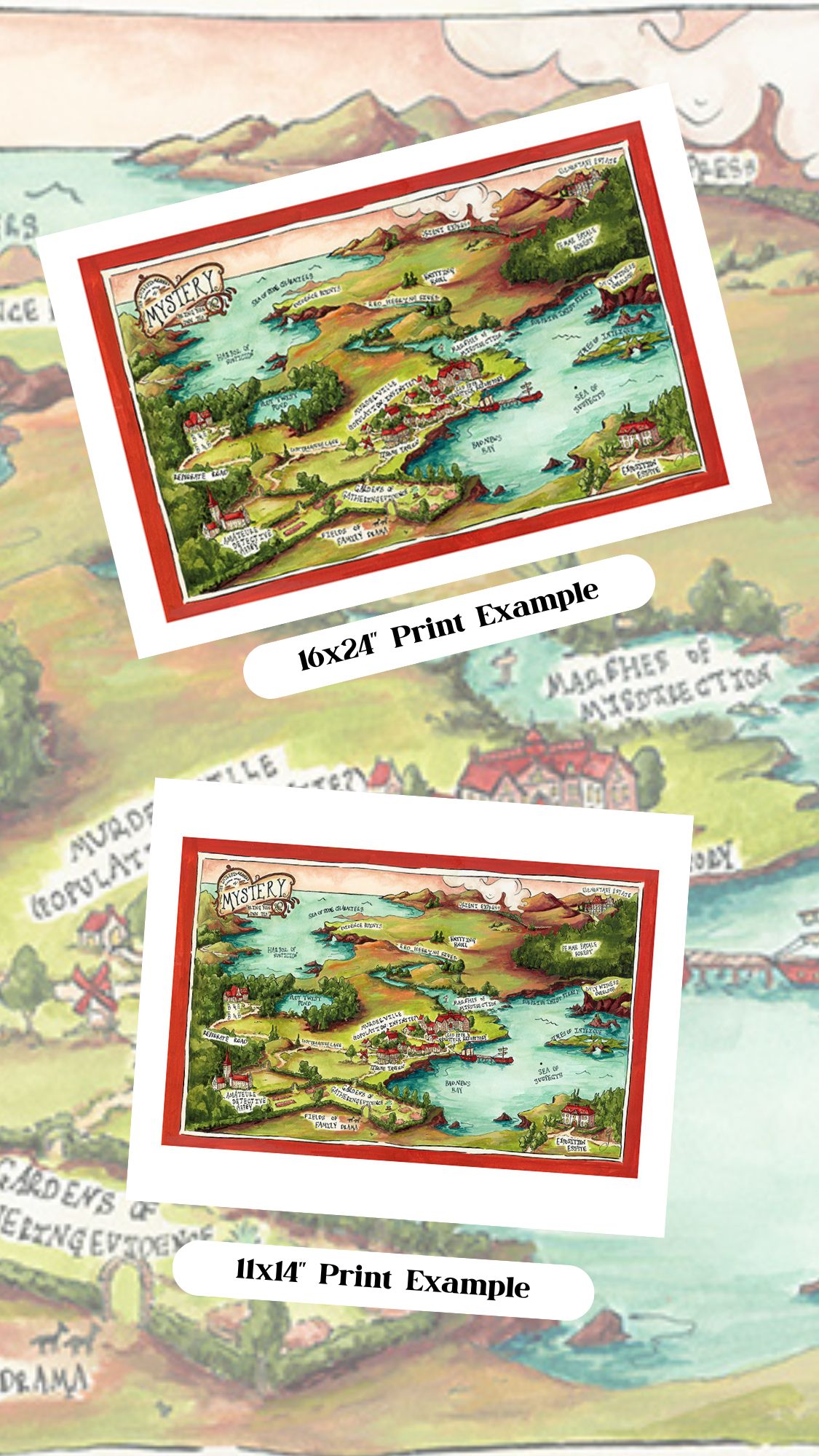 Dubious Map of Mystery Print