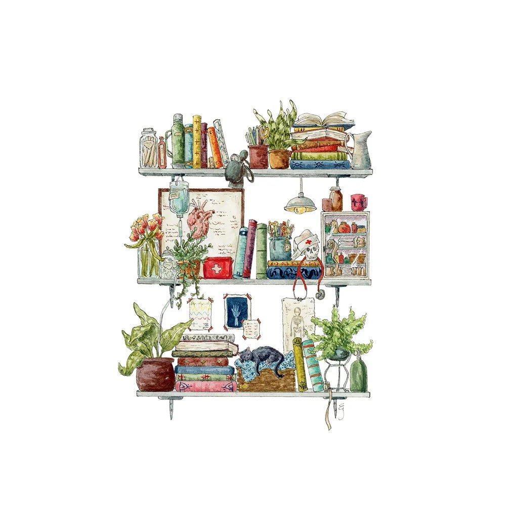The Nurse's Shelves Giclée Print