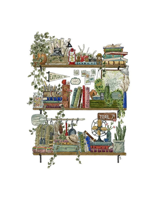 The Park Ranger Shelves Giclée Print