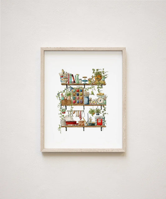 The Potter's Shelves Giclée Print