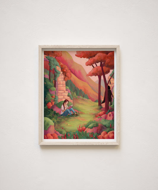 Reading Transports You: Romantasy Giclée Print