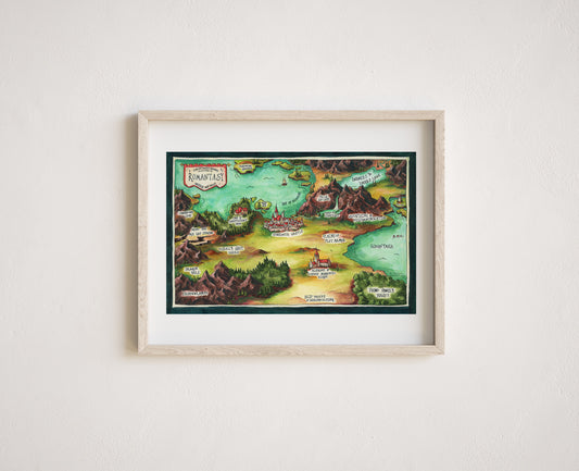 Dubious Map of Romantasy Print
