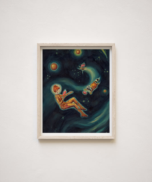 Reading Transports You: Sci-Fi Giclée Print