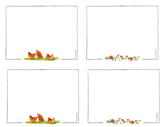 Spring Digital Download Notecards