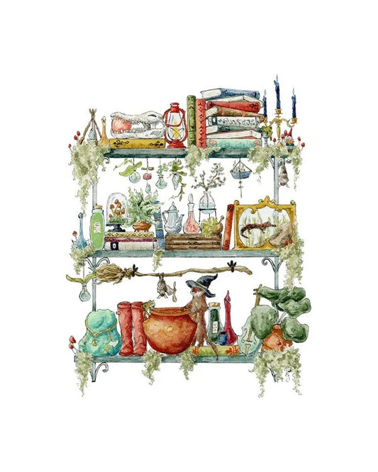 The Swamp Witch's Shelves Giclée Print