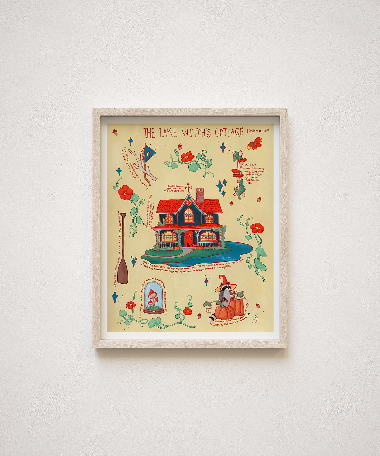 The Lake Witch's Cottage Field Report Giclée Print