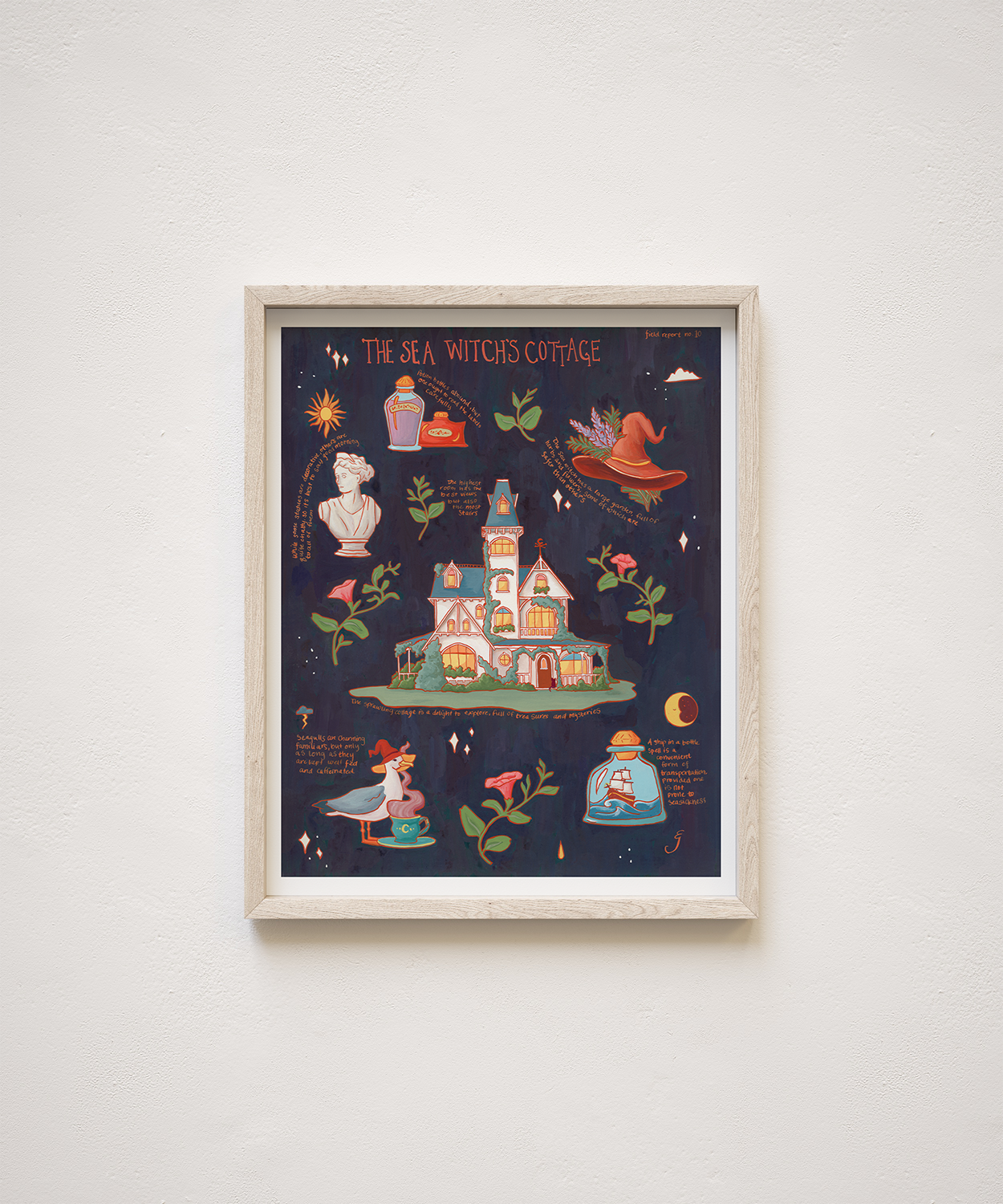 The Sea Witch's Cottage Field Report Giclée Print