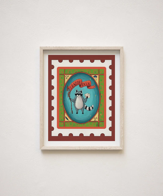 Trash Talk Stamp Print