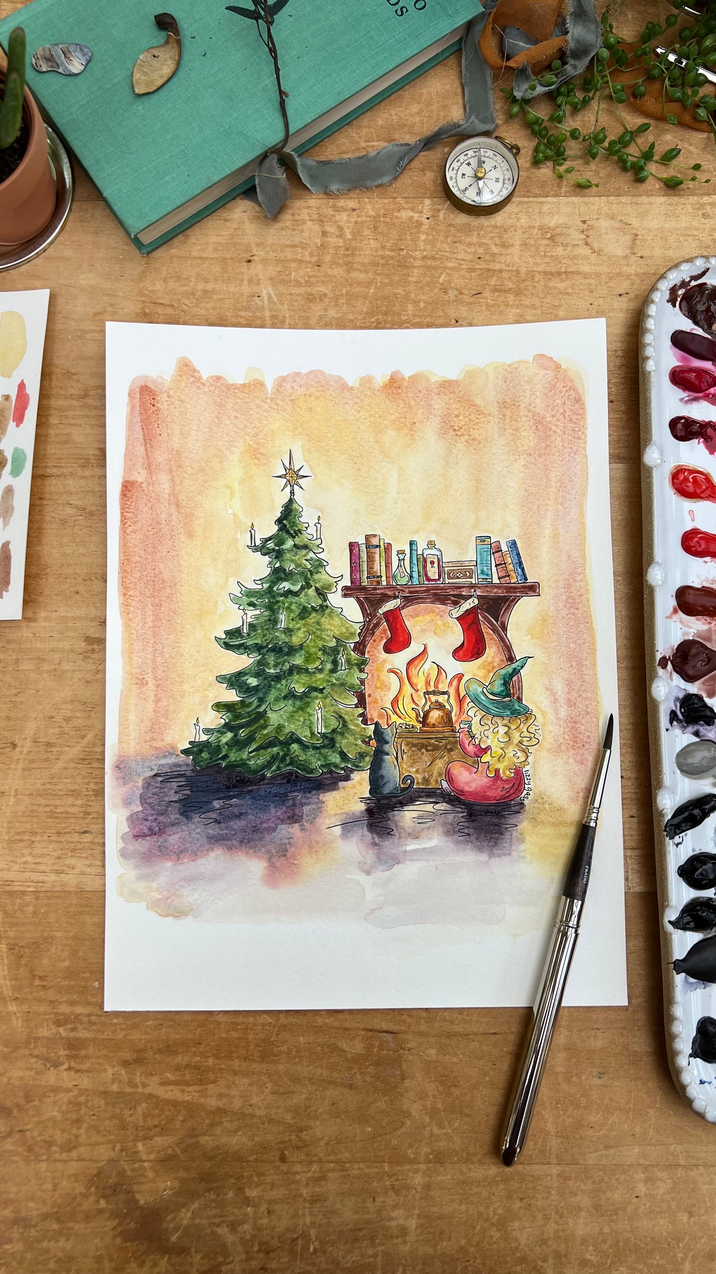 Waiting for St. Nick Coloring Page