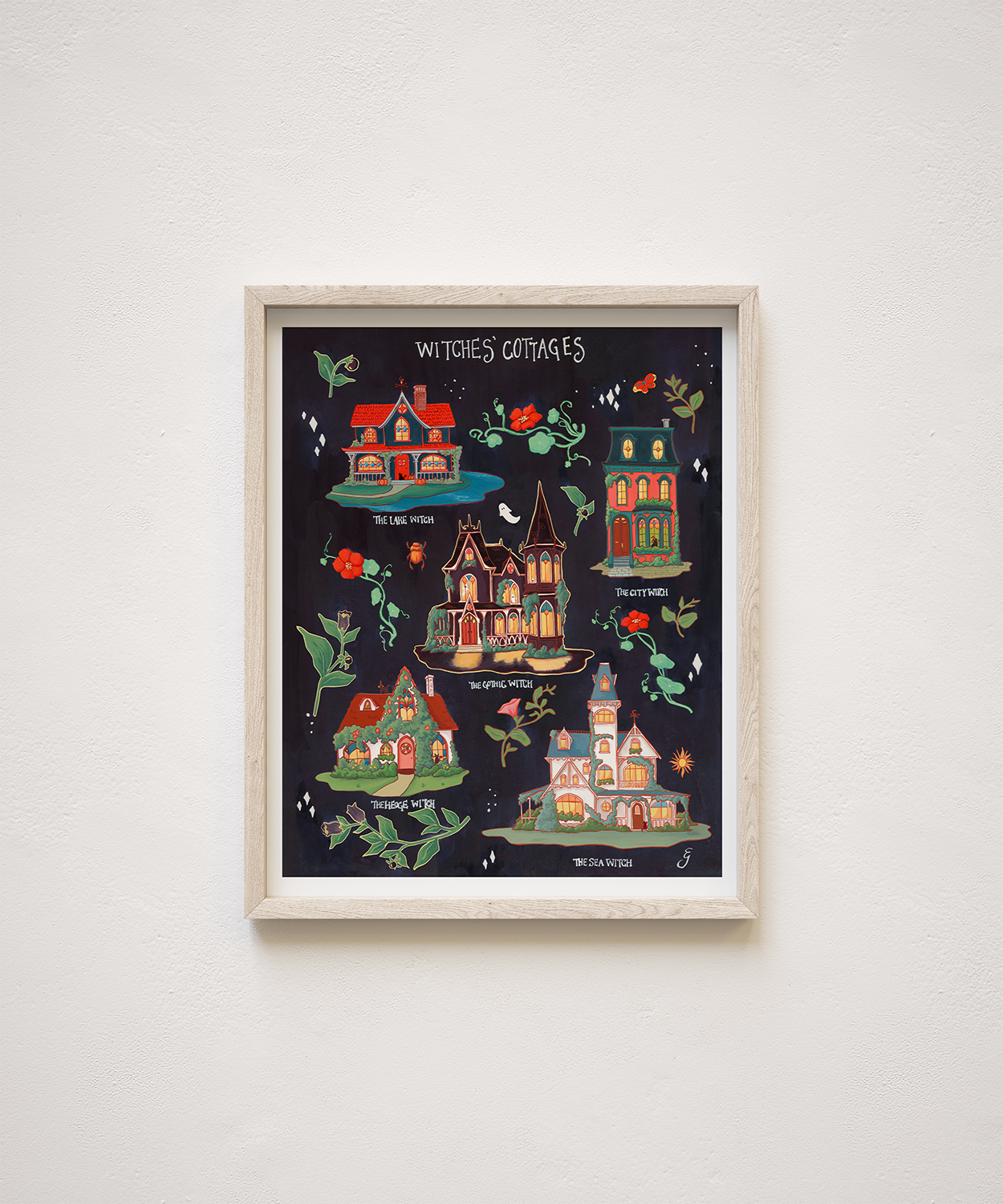 Witches' Cottages Field Report Giclée Print