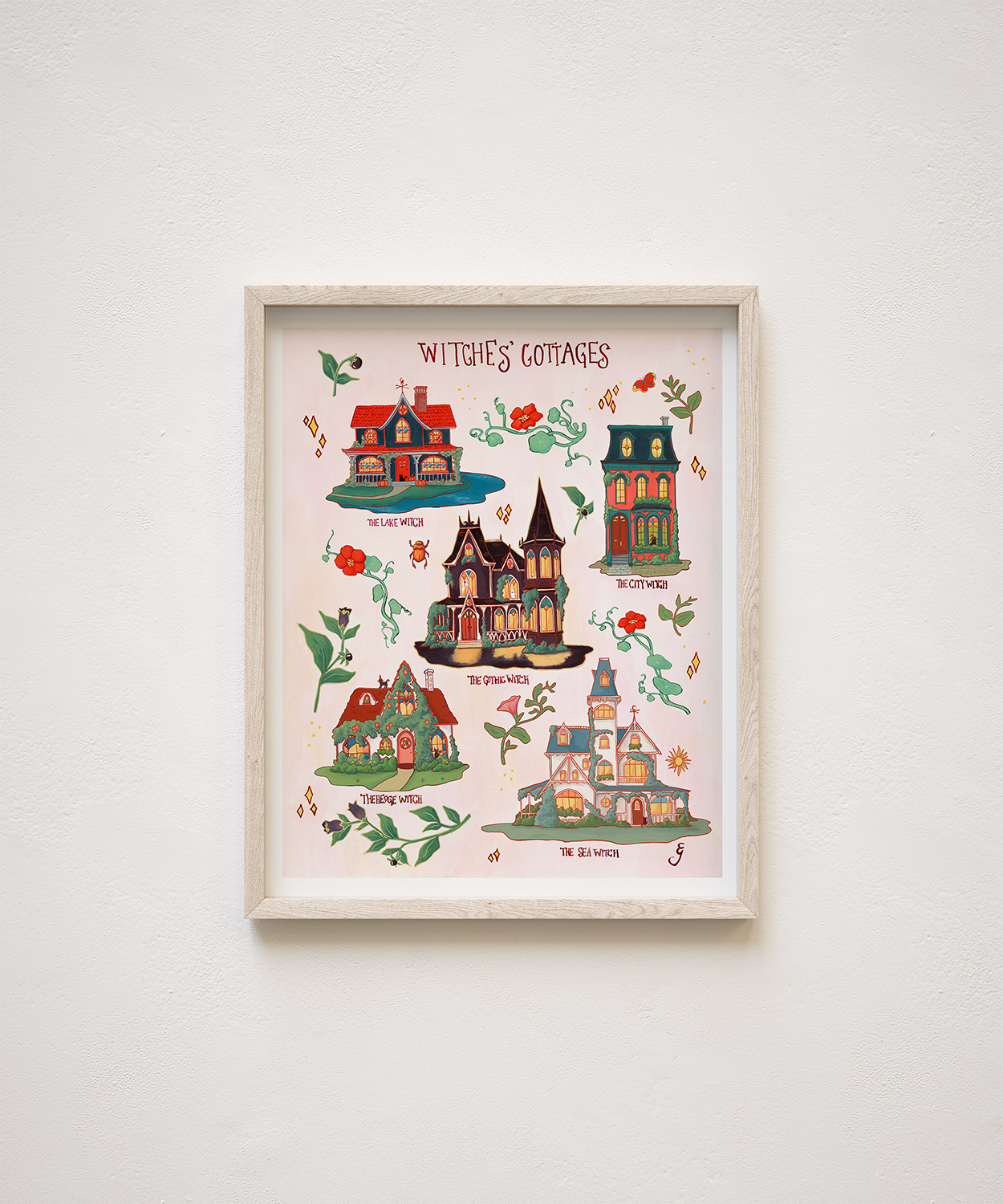 Witches' Cottages Field Report Giclée Print