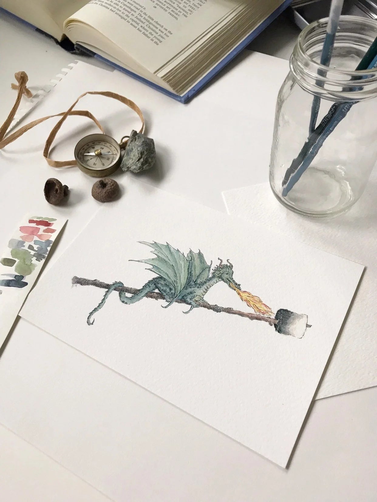 S'Mores Dragon Giclée Print