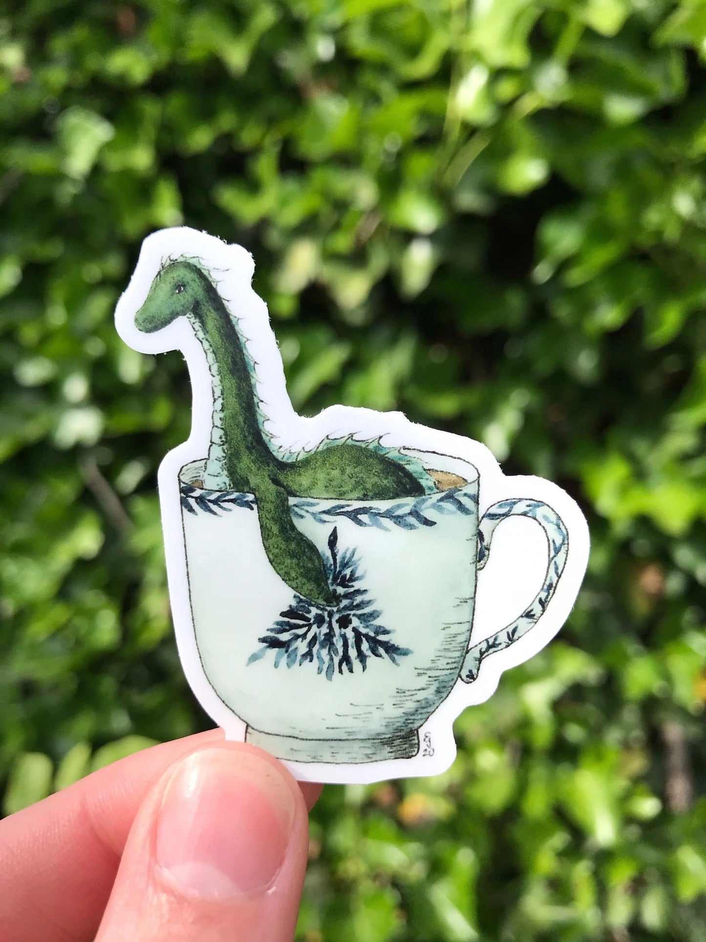 Loch Ness Monster in a Teacup  Sticker